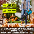 Akumulatorowa dmuchawa do liści Jemi – mocne sprzątanie bez kabli