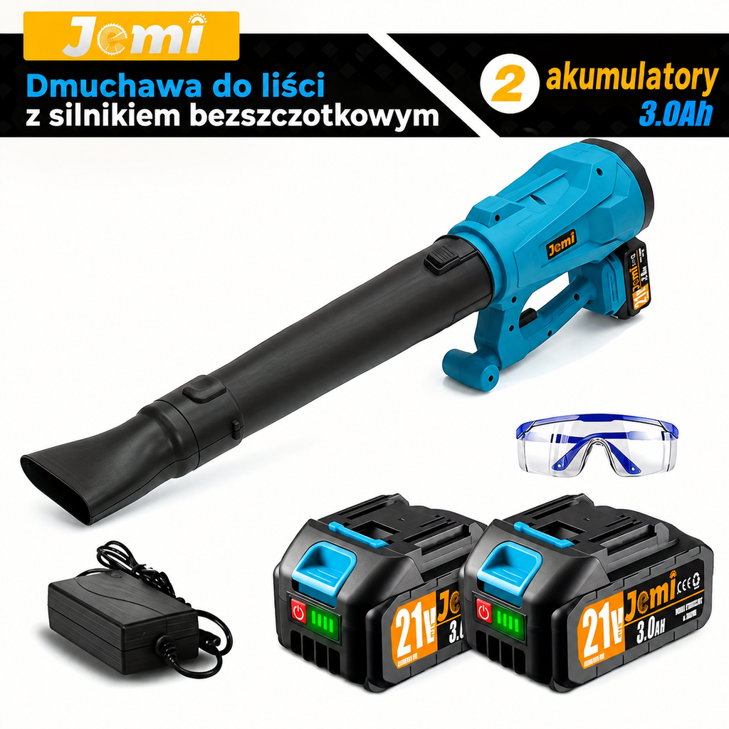 Akumulatorowa dmuchawa do liści Jemi – mocne sprzątanie bez kabli